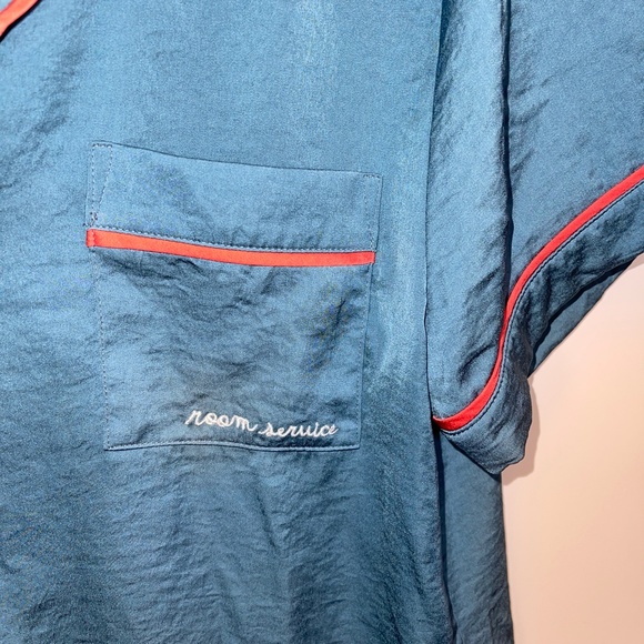 Room Service Short Sleeve and pant pajama set Size M - Picture 2 of 8